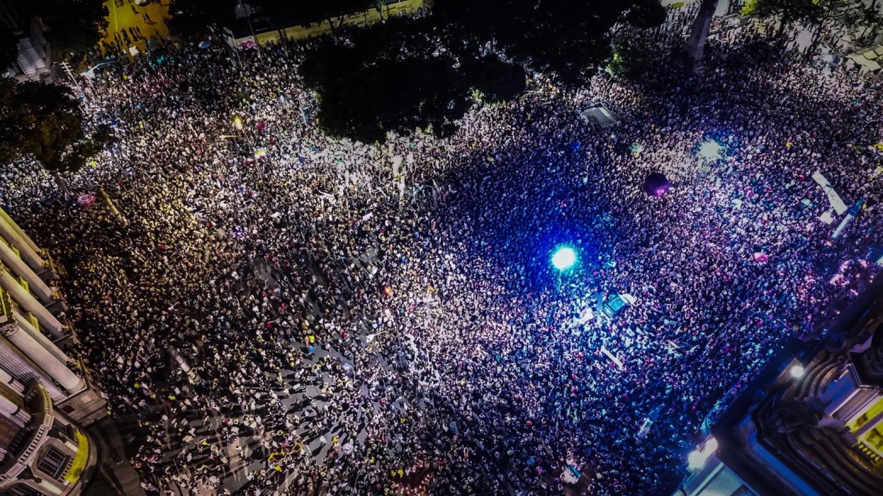 Protest, Teatro Municipal, Rio de Janeiro