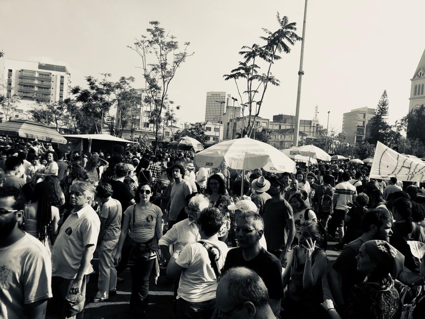 Homeless Workers' Movement (MTST) protest, São Paulo
