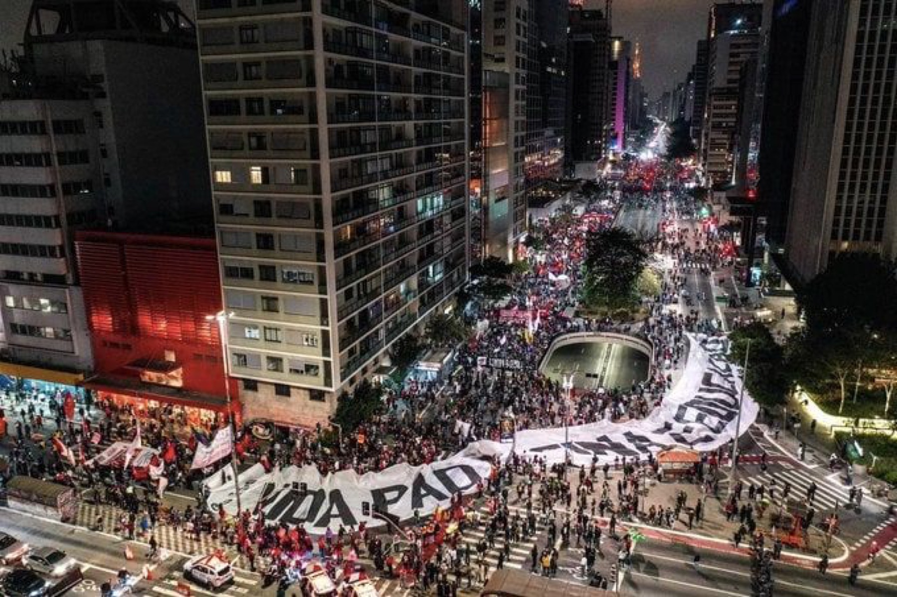 Protest on Avenida Paulista, São Paulo