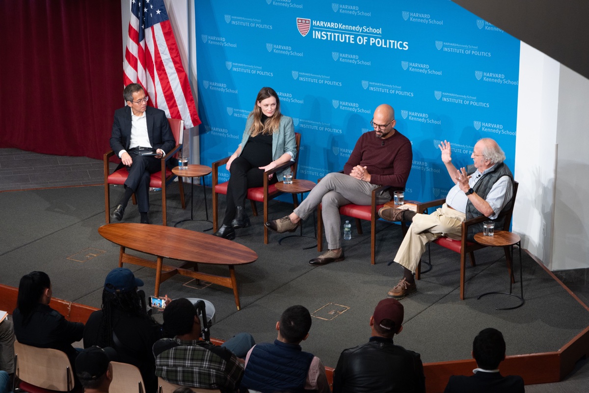 Liz McKenna in conversation at the Harvard Institute of Politics